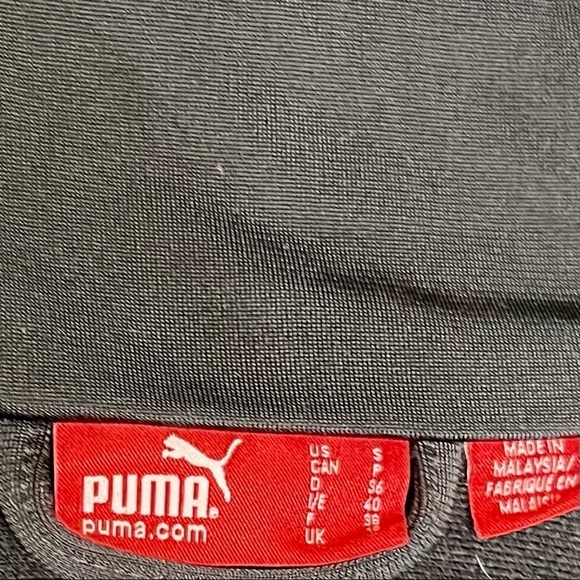 🔥 Puma Track Jacket w Pink Embroidered Logo Zip Close S - Picture 5 of 10